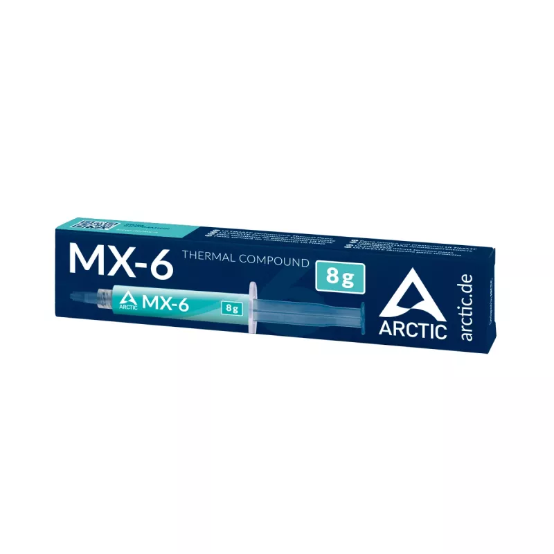 ARCTIC MX-6 ULTIMATE Performance Pasta termica, Pasta termica, Grigio, 8 g, 1 pz., 27 mm, 121 mm