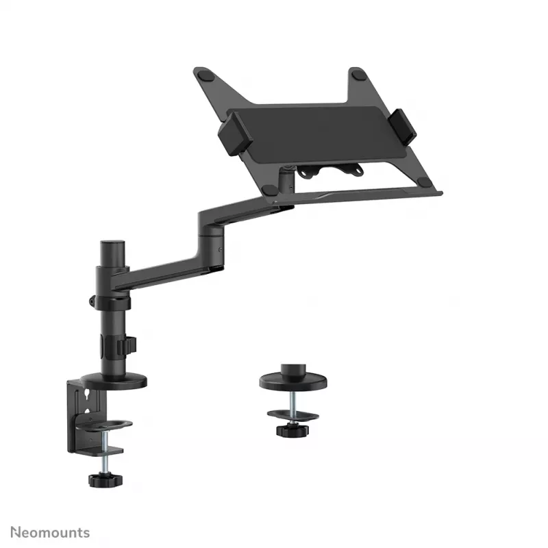 Neomounts DS20-425BL1 Supporto per laptop con braccio monitor 11,6-17,3 inch – salvaspazio