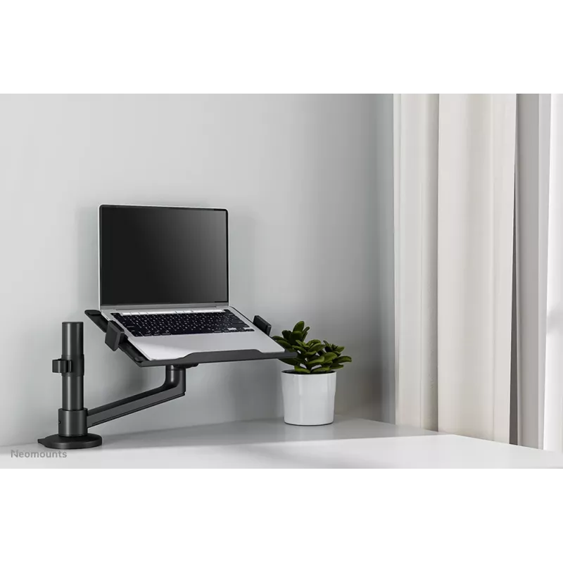 Neomounts DS20-425BL1 Supporto per laptop con braccio monitor 11,6-17,3 inch – salvaspazio