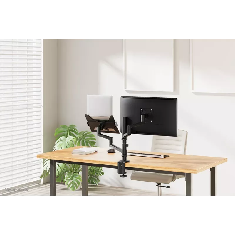 Neomounts DS20-425BL2 Braccio monitor con supporto per laptop 17-27