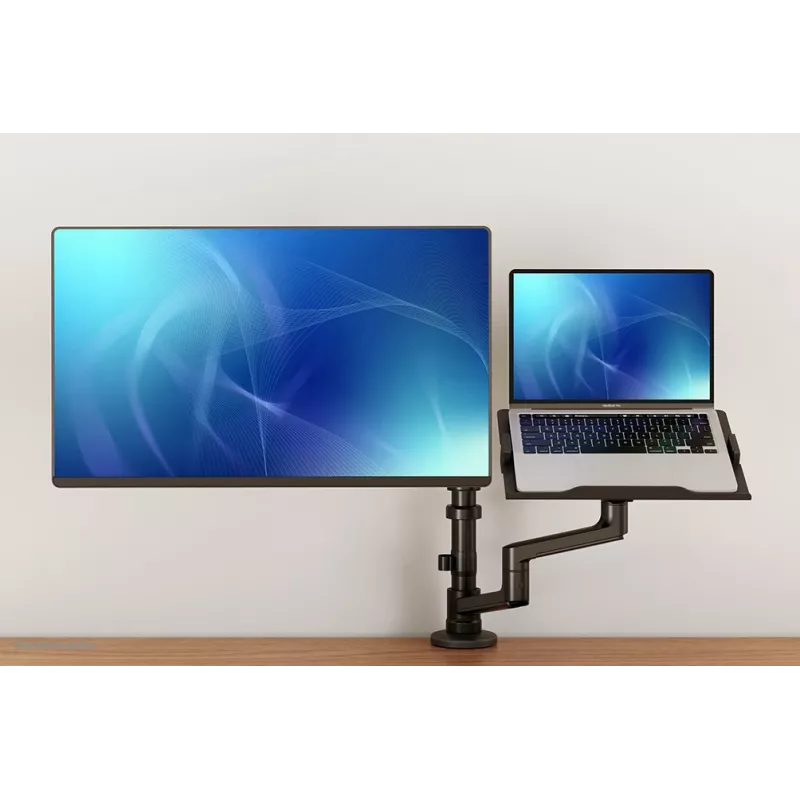Neomounts DS20-425BL2 Braccio monitor con supporto per laptop 17-27