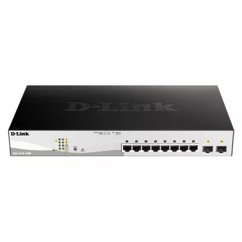D-Link DGS-1210-10MP Managed L2 Gigabit Ethernet (10/100/1000) Power over Ethernet (PoE) nero, grigio