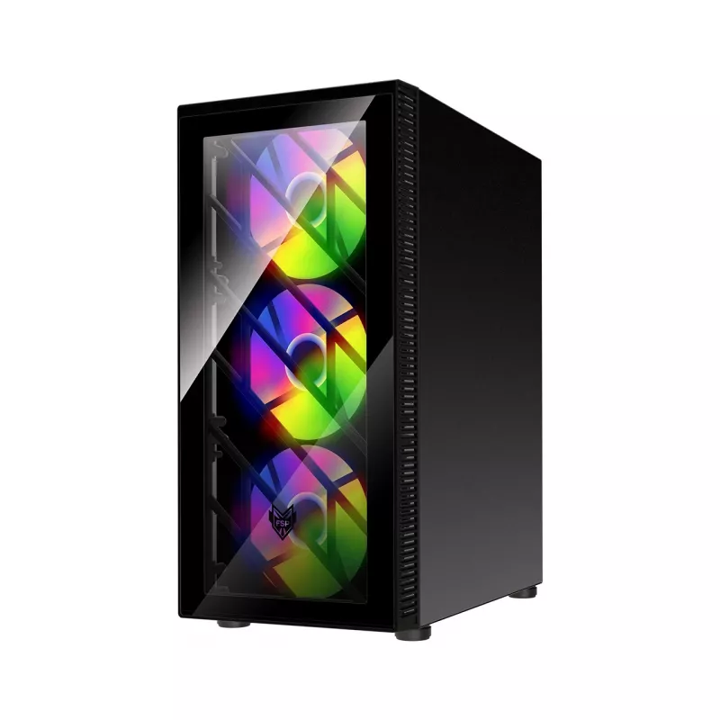 FSP CMT192 case Midi Tower mITX, mATX, ATX nero Fixed RGB