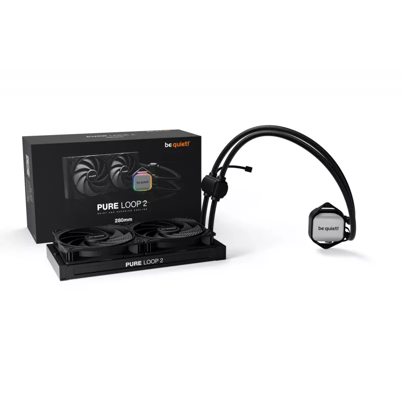 be quiet Pure Loop 2 | 280mm dissipatore liquido All-in-One per processore 14 cm nero 1 pezzo
