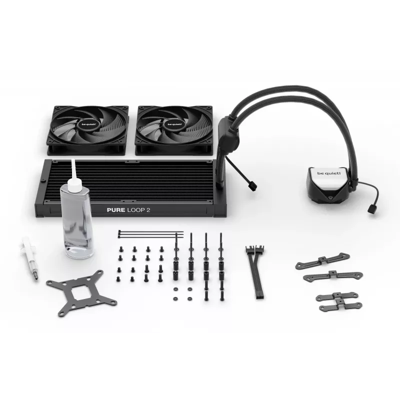 be quiet Pure Loop 2 | 280mm dissipatore liquido All-in-One per processore 14 cm nero 1 pezzo