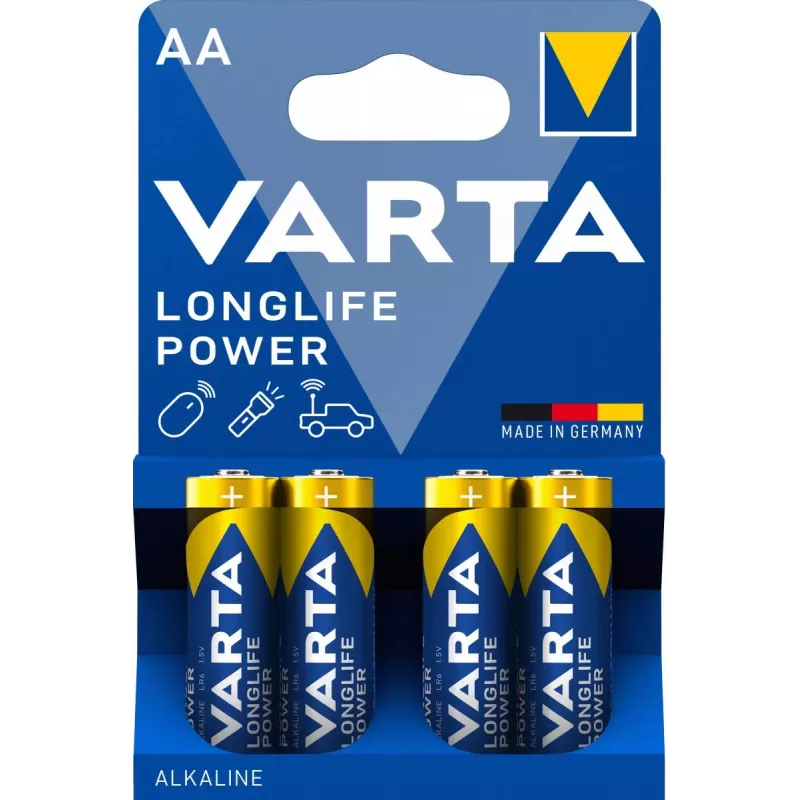 VARTA batteria Longlife Power Mignon AA LR06 1x4