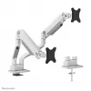 Neomounts DS70S-950WH2 braccio per monitor 17-35 inch - molla a gas - Topfix - stop a 180°