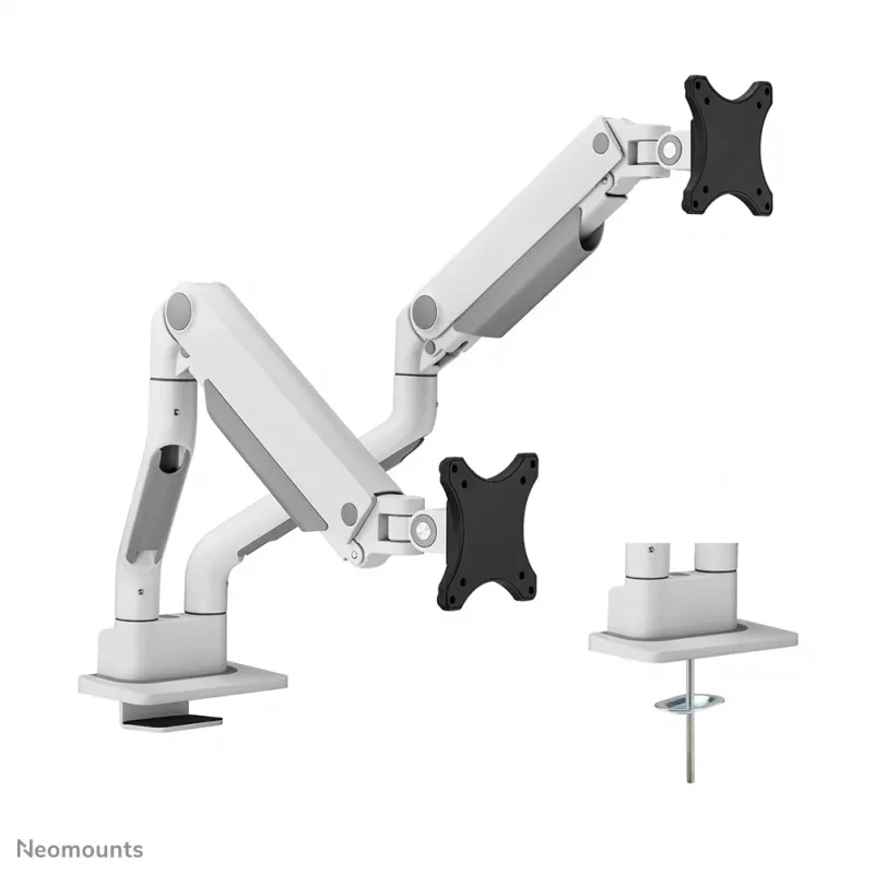 Neomounts DS70S-950WH2 braccio per monitor 17-35 inch - molla a gas - Topfix - stop a 180°