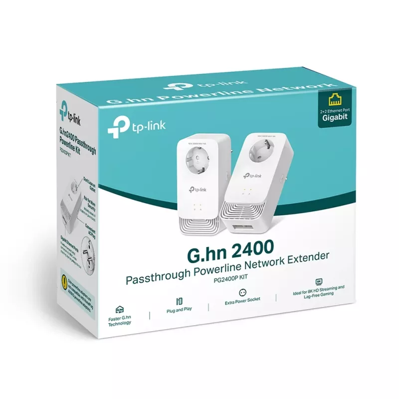 TP-Link PG2400P KIT adattatore PowerLine 1428 Mbit/s Ethernet LAN bianco 2 pezzi
