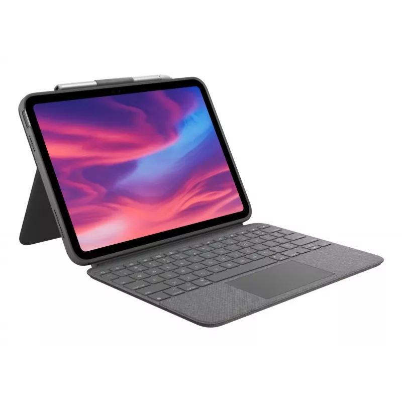 LOGITECH Combo Touch per iPad (10ª gen) - Oxford grigio - Qwertz tedesco