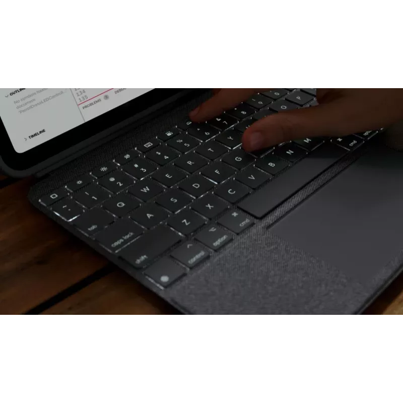 LOGITECH Combo Touch per iPad (10ª gen) - Oxford grigio - Qwertz tedesco