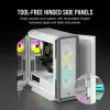 Case PC Mid-Tower ATX CORSAIR - iCUE 5000T - RGB vetro temperato - bianco