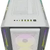 Case PC Mid-Tower ATX CORSAIR - iCUE 5000T - RGB vetro temperato - bianco