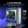 Case PC Mid-Tower ATX CORSAIR - iCUE 5000T - RGB vetro temperato - bianco