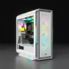 Case PC Mid-Tower ATX CORSAIR - iCUE 5000T - RGB vetro temperato - bianco