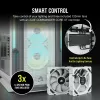Case PC Mid-Tower ATX CORSAIR - iCUE 5000T - RGB vetro temperato - bianco
