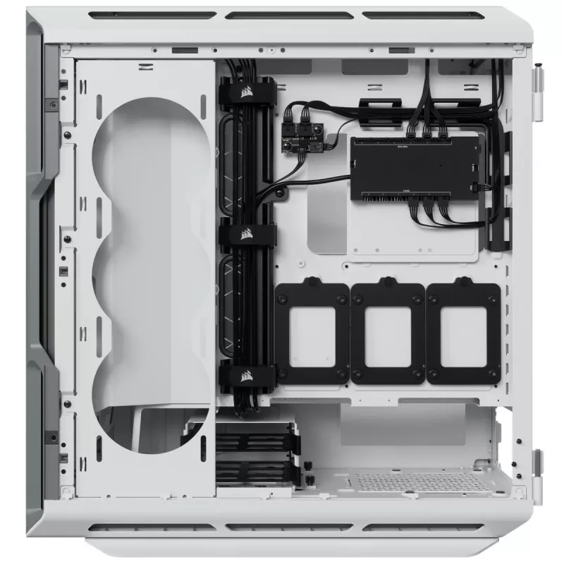 Case PC Mid-Tower ATX CORSAIR - iCUE 5000T - RGB vetro temperato - bianco