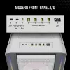 Case PC Mid-Tower ATX CORSAIR - iCUE 5000T - RGB vetro temperato - bianco