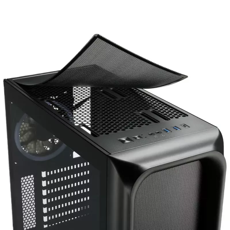 Case PC Sharkoon TK5M RGB ATX Desktop nero