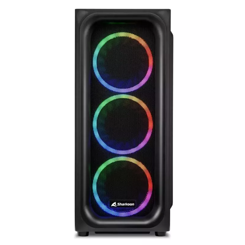 Case PC Sharkoon TK5M RGB ATX Desktop nero