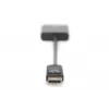 DIGITUS ASSMANN Cavo adattatore DisplayPort, DP - DVI (24+5) M/F, 15cm con blocco, compatibile DP 1.2, CE nero