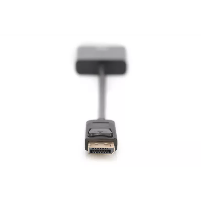 DIGITUS ASSMANN Cavo adattatore DisplayPort, DP - DVI (24+5) M/F, 15cm con blocco, compatibile DP 1.2, CE nero