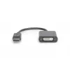DIGITUS ASSMANN Cavo adattatore DisplayPort, DP - DVI (24+5) M/F, 15cm con blocco, compatibile DP 1.2, CE nero