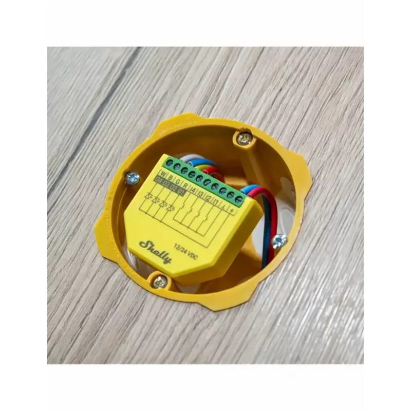 Shelly Plus RGBW PM luce smart wireless verde giallo