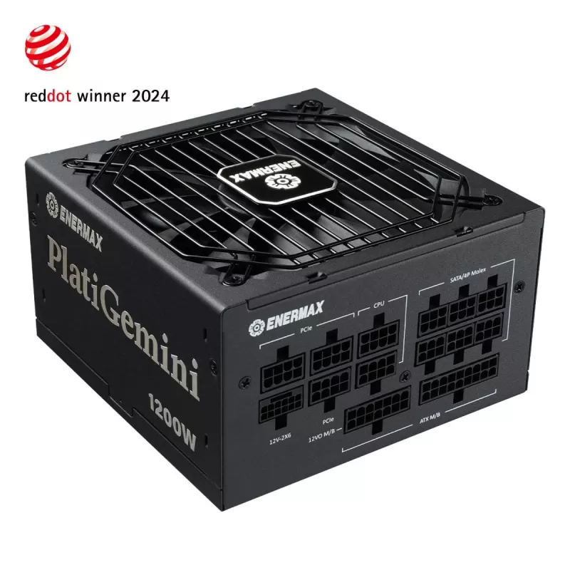 ENERMAX alimentatore Platigemini 1200 Watt 80 Plus Platinum completamente modulare ATX 3.1 e ATX12vo