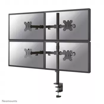 Braccio monitor Neomounts FPMA-D550D4 nero 13-32 pollici, morsetto/passacavo da scrivania, 6 kg, 33 cm (13 pollici), 81,3 cm (32 pollici), 100 x 100 mm, nero