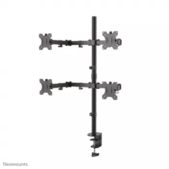 Braccio monitor Neomounts FPMA-D550D4 nero 13-32 pollici, morsetto/passacavo da scrivania, 6 kg, 33 cm (13 pollici), 81,3 cm (32 pollici), 100 x 100 mm, nero