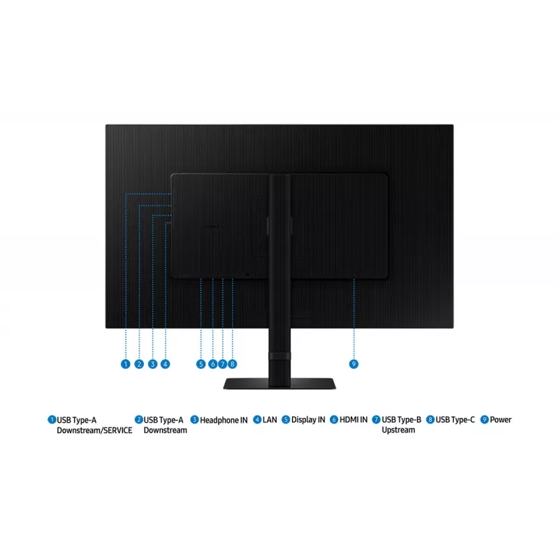 Monitor Samsung S80UD 81,3 cm (32 pollici) 3840 x 2160 pixel 4K Ultra HD LCD nero