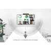 DIGITUS Video Bar All-in-One 4K - sistema di videoconferenza (4 microfoni/1 altoparlante, 1 microfono da tavolo)