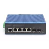 DIGITUS Switch Gigabit Ethernet L2 managed industriale 4+2 porte 4xGE RJ45 + 2 porte SFP