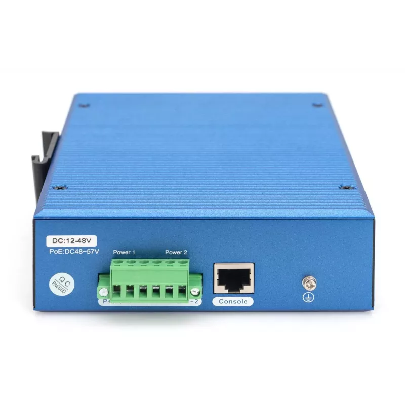 DIGITUS Switch Gigabit Ethernet L3 managed industriale 8+4 porte SFP+ 8xGE RJ45 + 4 porte SFP+