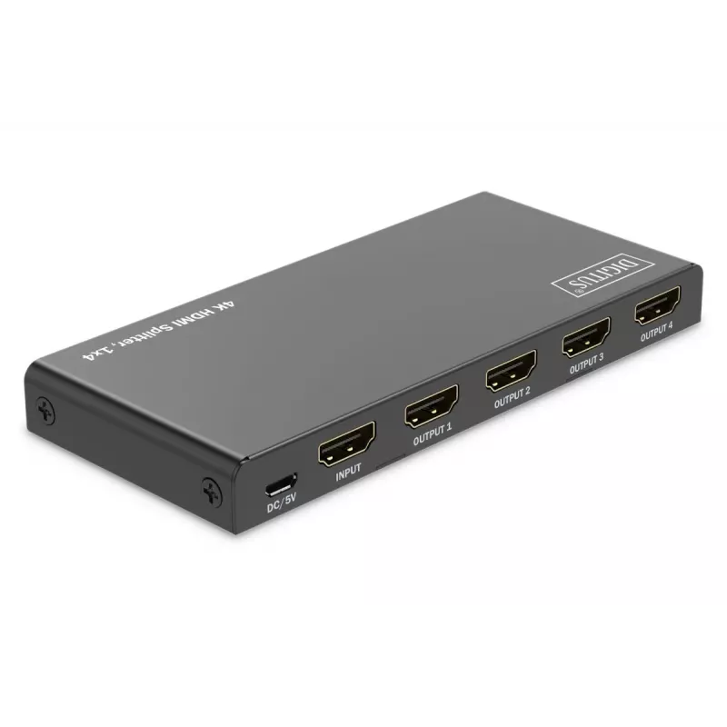 DIGITUS Splitter HDMI 1x4. 4K/60Hz HDCP 2.3. Controllo EDID