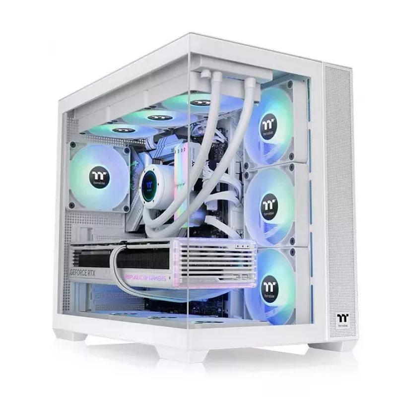 Case PC Thermaltake View 380 TG ARGB Snow Midi-Tower Bianco