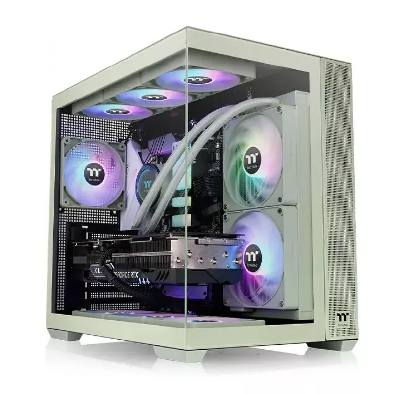 Case PC Thermaltake View 380 TG ARGB Midi Tower Verde