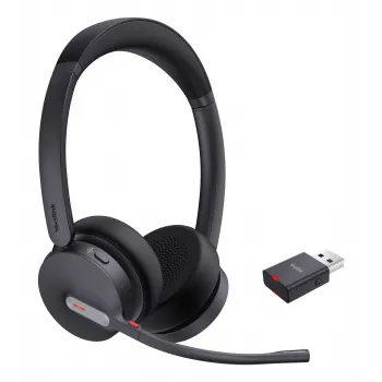Cuffia Yealink WH64 Hybrid Dual UC wireless archetto ufficio/call center Micro-USB Bluetooth Nero