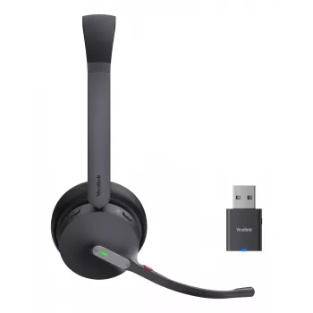 Cuffia Yealink WH64 Hybrid Dual UC wireless archetto ufficio/call center Micro-USB Bluetooth Nero