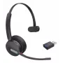 Cuffia Yealink WH64 Hybrid Mono UC wireless archetto ufficio/call center Micro-USB Bluetooth Nero