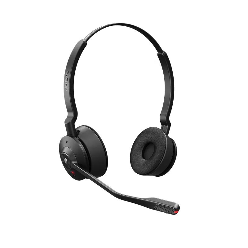 Jabra Engage 55 Stereo cuffie con microfono DECT wireless, on-ear, USB-A, ottimizzate per Microsoft Teams, nero/titanio
