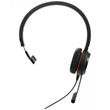 Jabra Evolve 20SE UC mono, cablato, ufficio/call center, 150 - 7000 Hz, 142 g, cuffia, nero