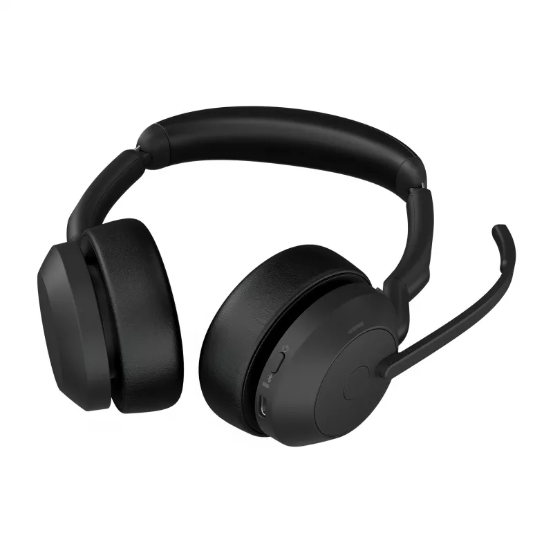 Jabra Evolve2 55 - Link380c UC stereo, wireless, ufficio/call center, 20 - 20000 Hz, 130 g, cuffia, nero