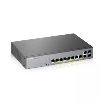 Switch di rete Zyxel GS1350-12HP-EU0101F managed L2 Gigabit Ethernet (10/100/1000) Power over Ethernet (PoE) grigio