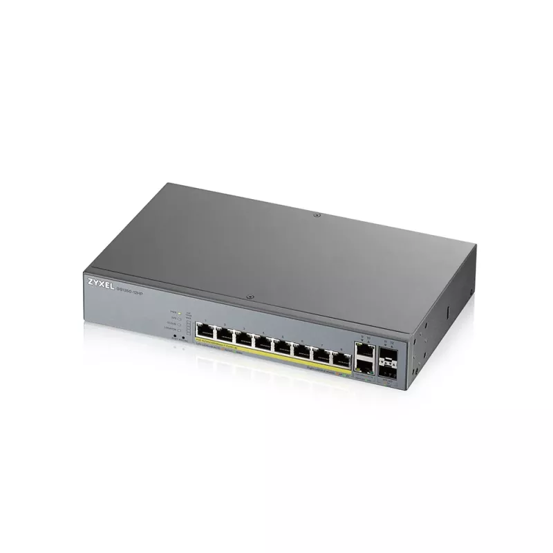 Switch di rete Zyxel GS1350-12HP-EU0101F managed L2 Gigabit Ethernet (10/100/1000) Power over Ethernet (PoE) grigio