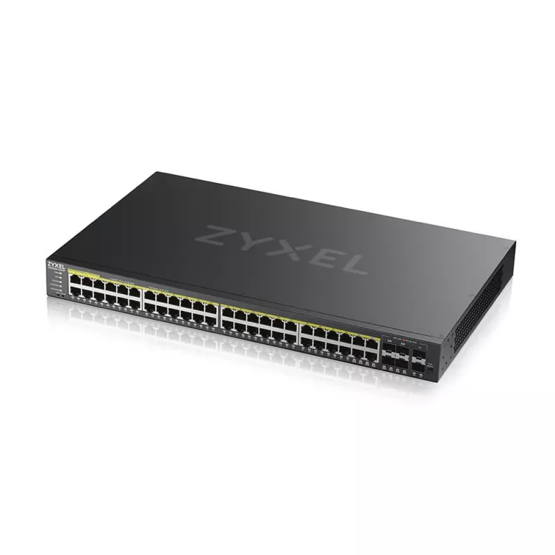 Switch di rete Zyxel GS2220-50HP-EU0101F managed L2 Gigabit Ethernet (10/100/1000) Power over Ethernet (PoE) nero