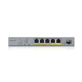 Switch di rete Zyxel GS1350-6HP-EU0101F managed L2 Gigabit Ethernet (10/100/1000) Power over Ethernet (PoE) grigio