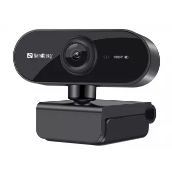 Webcam USB Sandberg Flex 1080P HD, 2 MP, 1920 x 1080 pixel, Full HD, 30 fps, USB, nero