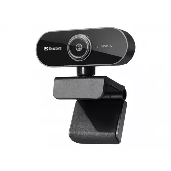 Webcam USB Sandberg Flex 1080P HD, 2 MP, 1920 x 1080 pixel, Full HD, 30 fps, USB, nero